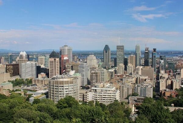 Downtown Montreal skyline
