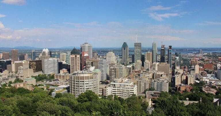 Downtown Montreal skyline