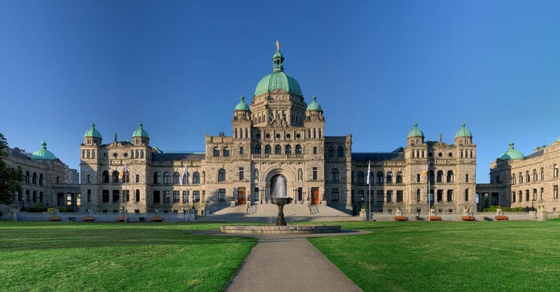 Victoria British Columbia Parliament Buildings - Pano