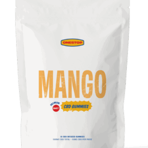 pack of onestop mango cbd gummies 500mg