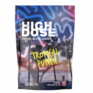 pack of high dose tropical punch gummies 500mg