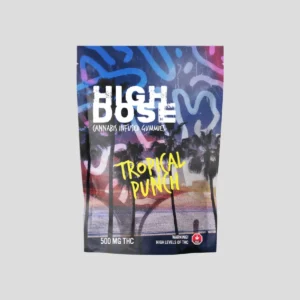 pack of high dose tropical punch gummies 500mg