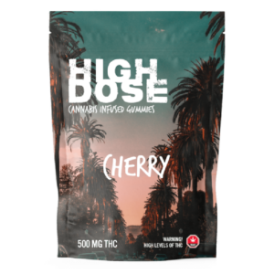 pack of high dose cherry gummies 500mg