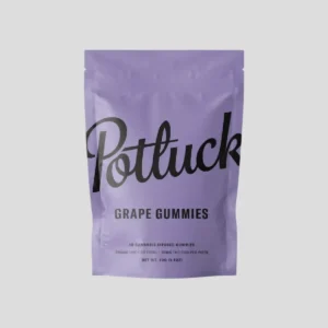 pack of potluck grape thc gummies