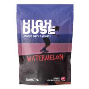 pack of high dose watermelon gummies 500mg