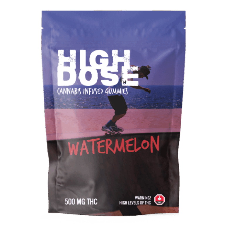 pack of high dose watermelon gummies 500mg